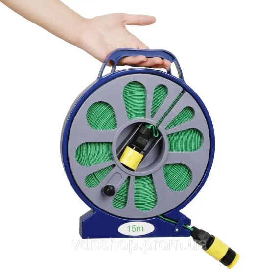 Шланг 15-метровый поливочный с катушкой и распылителем BB-4302 | Поливочный набор | Зображення 4