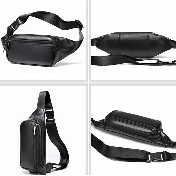 Качественная сумка бананка Сумка для торговли бананка напоясная Мужская трендовая LM-11 | Зображення 2