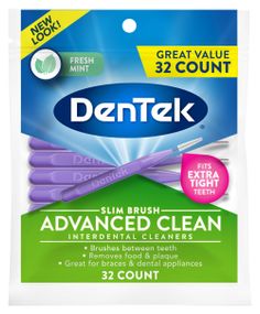 Тонкі міжзубні щітки DenTek Slim Brush Cleaners, 32 шт.
