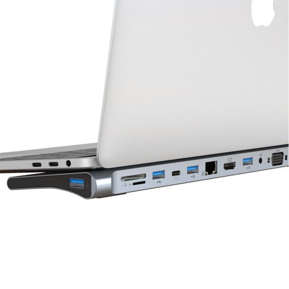 Хаб USB XO HUB010 12 у 1 сірий XPRO (MAW-44889_1729) | Зображення 4