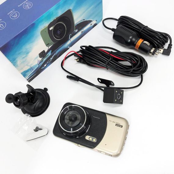 Автомобільний відеореєстратор X600 LCD 4 Angel Lens камери 1080P Full HD TF | Зображення 9