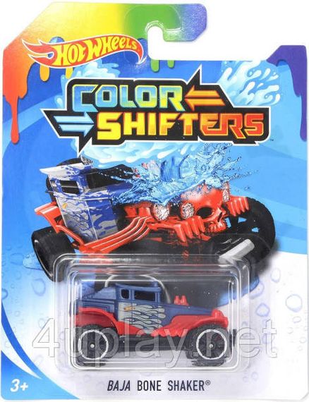 Hot Wheels Color Shifters Baja Bone Shaker Машинка Хот Вилс, меняющая цвет, Бон Шейкер
