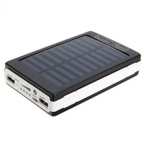 УМБ Power Bank Solar 40000 mAh мобільне зарядне із сонячною панеллю та лампою. KR-306 Колір: чорний