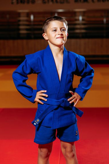 Форма для самбо (самбовка) синя TM "Kintayo", 145 зріст, щільність 550 гр/м.кв. | Зображення 1