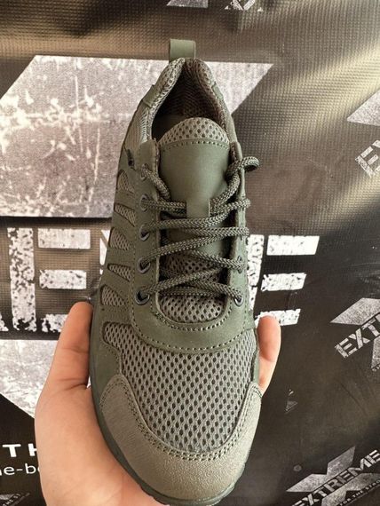 Тактичні літні кросівки Nubuck вставка 3D-сітка  олива | Зображення 2