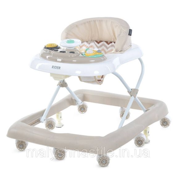 Ходунки детские RIDER ME 1185 Beige, световые и звуковые эффекты