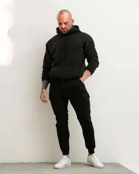 Штаны Карго Зимние чёрный S M | Зображення 5