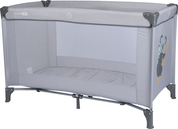 Ліжко-манеж дитяче FreeON Travel Love, grey (0-3 роки)