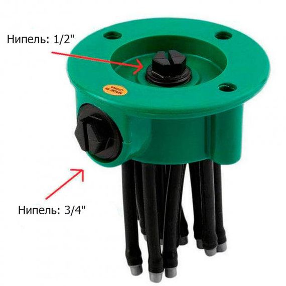 Спринклерний зрошувач - розпилювач для газону 360 Multifunctional LY-648 Water Sprinklers | Зображення 5