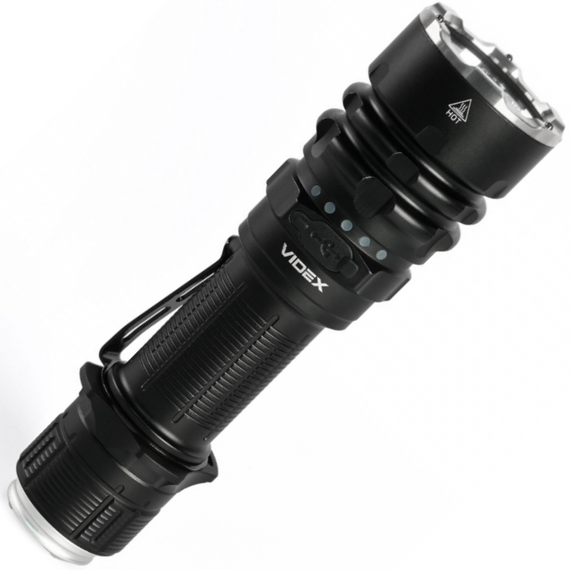 Ліхтарик VIDEX VLF-AT265 2000Lm 6500K, до 650 м з червоним та зеленим свіьлофільтрами