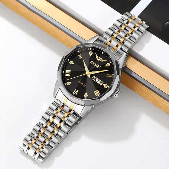 Skmei 2291TGDBK Silver-Gold-Black | Зображення 3