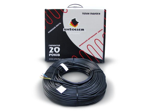 Комплект тепла підлога Shtoller Ecotherm + термостат програмований з Wi-Fi. Нагрівальний кабель універсальний 125 м / 2500 Вт / | Зображення 1