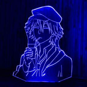 Акриловий світильник-нічник Рампо Едогава синій tty-n001619