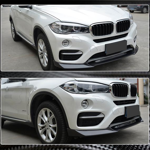 Накладка на передній бампер FRP V3 (Base) для BMW X6 F-16 2014-2019 рр | Зображення 3