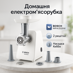 Электромясорубка с насадкой для колбасы, Электрическая настольная мясорубка с насадками RX-20