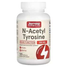 Витаминно-минеральный комплекс Jarrow Formulas N-ацетил Тирозин, 350 мг, N-Acetyl Tyrosine, 120 капсул