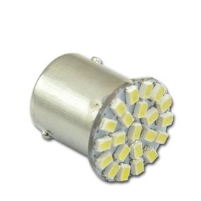 Светодиодная лампа AllLight T25/5 22 диода 1206 1157 BAY15d 12V WHITE