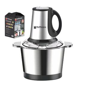 Електричний подрібнювач 1800Вт Hoffmans Electronics HM-8829 • Універсальний чоппер із металевою чашею 3,5 л