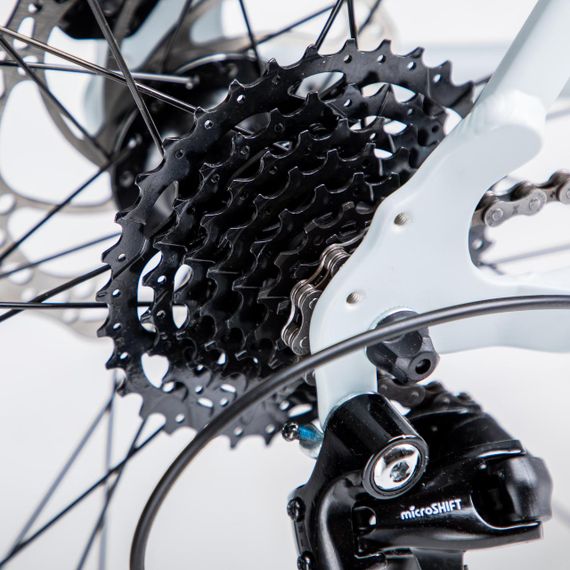 Велосипед шосейний RC120 з дисковими гальмами світло-сірий - XL | Зображення 7