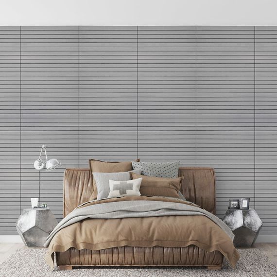 Покриття вінілове самоклеюче 3D рейки 600х600х2,8мм Скандинавський білий шпон SW-00002197 | Зображення 5