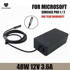 Блок питания 12V 3.6A 48W для Microsoft Surface Pro 1 2, RT, Windows 8, зарядное устройство 1601, 1536 зарядка