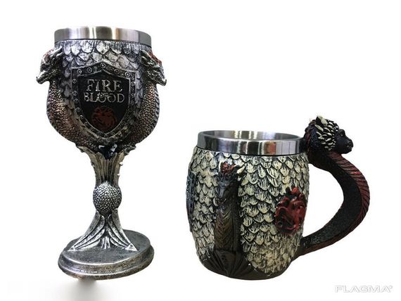 Подарочный Набор Кружка Чашка Бокал 3D Игра Престолов Game Of Thrones Fire and Blood... | Зображення 4