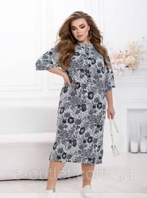 Сукня жіноча Леді досконалість міді Sofia SF-249 Чорно-білий, 58-60