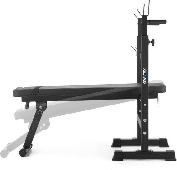 Скамья со стойками для тренировок со штангой Gymtek XL700 складная | Зображення 5