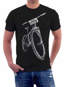 Футболка мужская с принтом повседневная М Черная