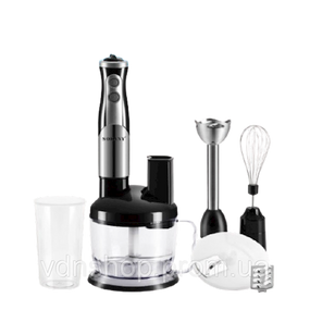 Блендер с чашей погружной Sokany 8 в 1 ручной с насадками мощный 700 Вт портативный универсальный миксер SK50118