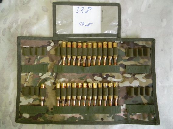 Підсумок патронташ для 338 LM, 338 NM, 300 NM, 3006 на 40 патронів перенесення та зберігання мультикам | Зображення 9