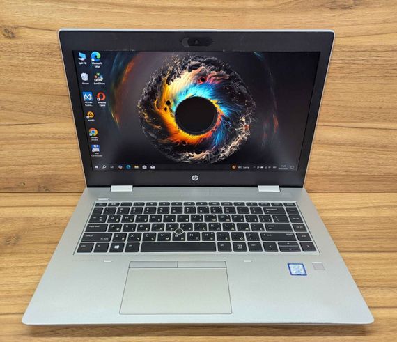 Ноутбук HP ProBook 640 G5 / 14" (1920x1080) IPS / Intel Core i5-8265U (4 (8) ядра по 1.6 - 3.9 GHz) / 8 GB DDR4 / 256 GB SSD / Intel UHD Graphics 620 / WebCam / Fingerprint / Windows 10 б/у + Подарок Беспроводная мышь / USB | Зображення 1