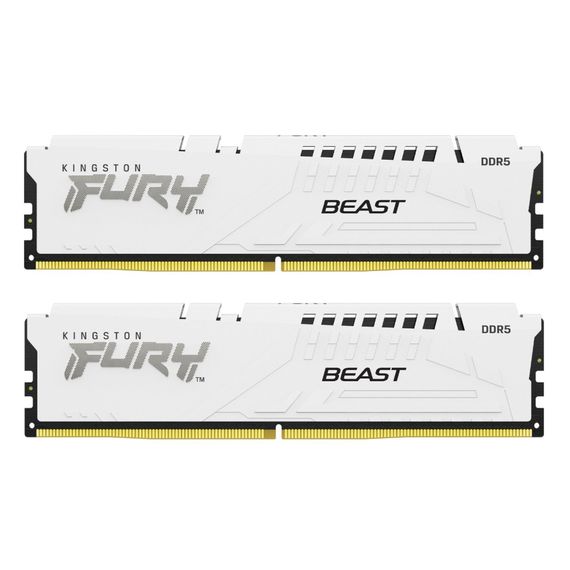 Модуль пам&#039;яті для комп&#039;ютера DDR5 32GB (2x16GB) 6800 MHz Beast White EXPO Kingston Fury (ex.HyperX) (KF568C34BWEK2-32)