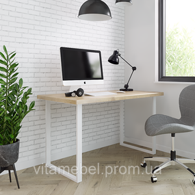 Комплект опор для стола из металла 600×120mm, H=730mm (профильная труба: 50x20mm) Белый