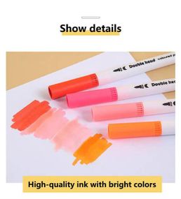 Набор маркеров-лайнеров и маркеров-кистей на водной основе 48 шт WORISON