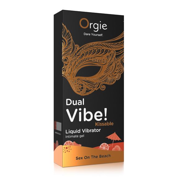 Рідкий вібратор коктейль СЕКС НА ПЛЯЖІ DUAL VIBE!, 15 мл Orgie (Бразилія-Португалія) Sex Aura | Зображення 2