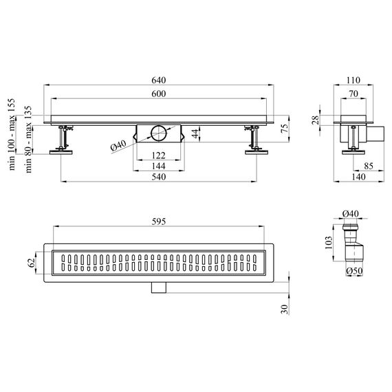 Линейный трап Kroner KRP Eifel W60 Welle с сухим затвором (CV034162) | Зображення 4