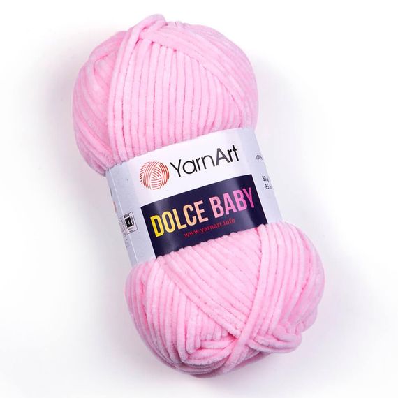 Пряжа YarnArt Dolce Baby 750 рожева ярнарт дольче бебі плюшева