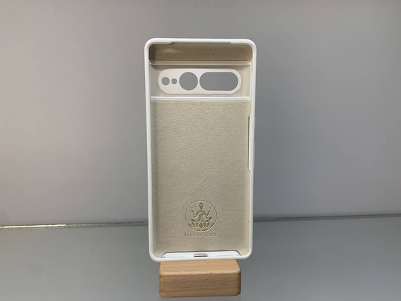 Google Pixel 7 Pro Протиударний чохол з логотипом софт тач білий | Зображення 2