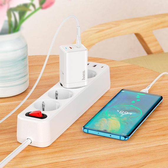 Мережевий зарядний пристрій GaN Hoco N23 Starlight PD45W (33284-01_560) | Зображення 5