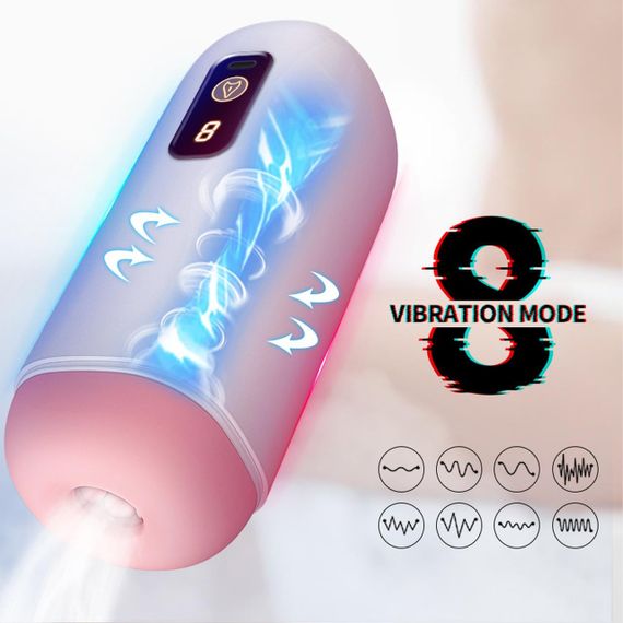 Мастурбатор - USB Rechargeable, 8 vibration functions Sex Aura | Зображення 3