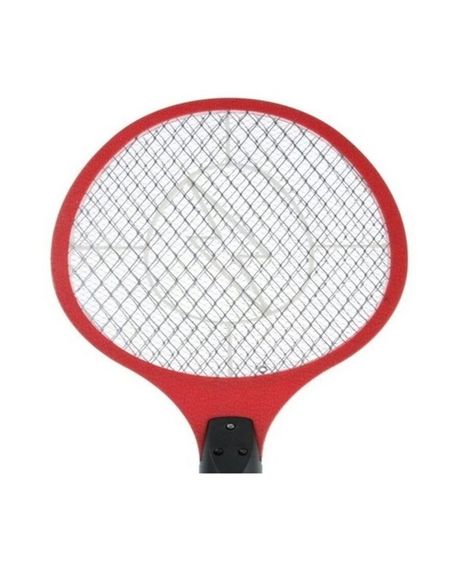 Електрична мухобойка Rechargeable Mosquito-hitting Swatter тришарова акумуляторна Чорно-червоний | Зображення 6