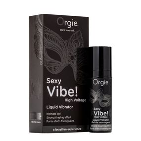 Жидкий вибратор Orgie Sexy Vibe! High Voltage, 15 мл, эффект мурашек + очень мощная вибрация