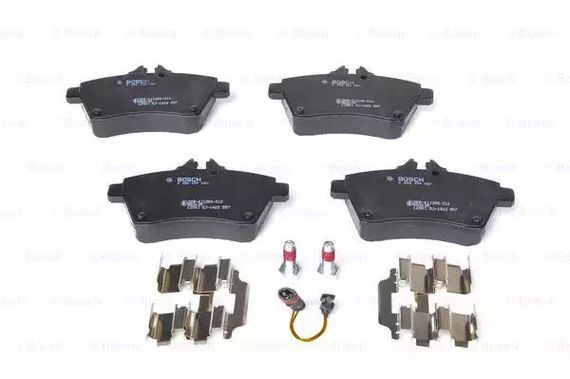 Колодки гальмівні дискові MERCEDES A-CLASS (W169) передн.  BOSCH (0986494087) | Зображення 5