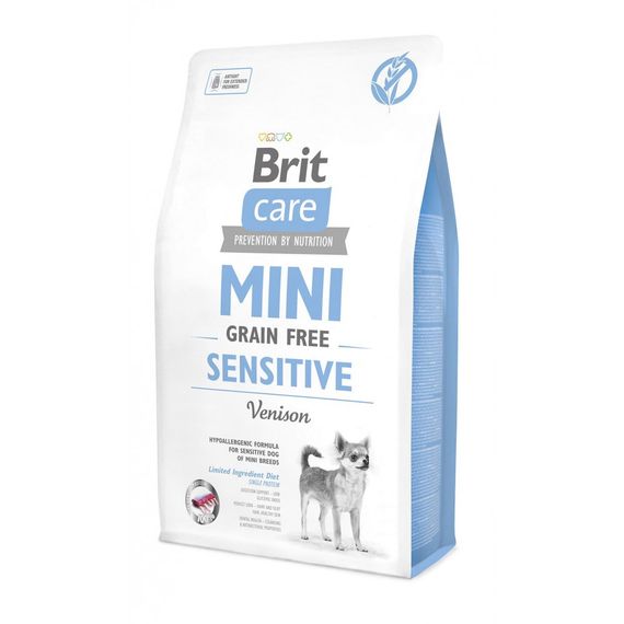 Корм сухий Brit Care Grain Free Mini Sensitive для собак мініатюрних порід з чутливим травленням з олениною 2 кг
