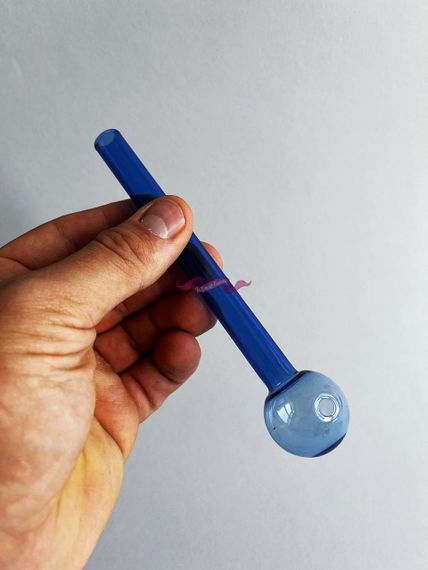 Стеклянная трубка Oil Long Blue | Зображення 1