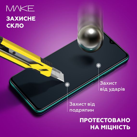 Скло захисне MAKE Xiaomi Poco F6 Pro (MGF-XPF6P) | Зображення 2