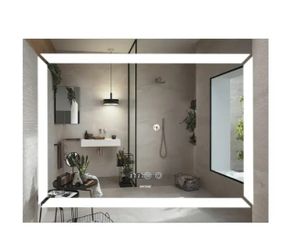 Дзеркало Mixxus Light MR01-70x50 (годинник, LED-підсвічування, антизапотівання) (MI6000)