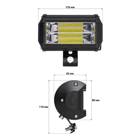 Светодиодная фара AllLight JR-COB-90W/S spot 10-30V | Зображення 4