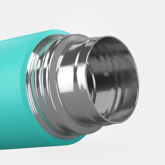 Термос з чашкою 0,4 л для туризму з неіржавної сталі бірюзовий - 400 мл | Зображення 6